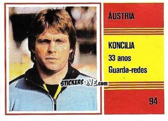 Figurina Friedl Koncilia - Campeonato do Mundo de Futebol 1982 n. 94 - SORCACIUS XII