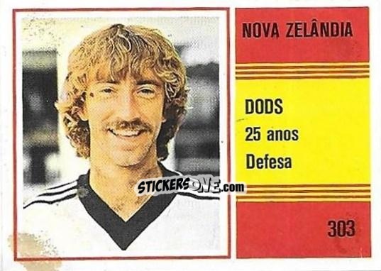 Cromo Glenn Dods - Campeonato do Mundo de Futebol 1982 n. 303 - SORCACIUS XII