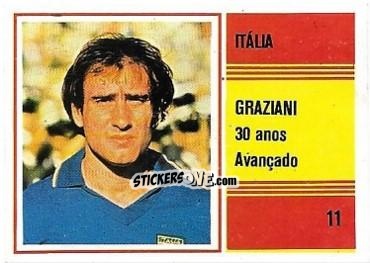 Cromo Graziani - Campeonato do Mundo de Futebol 1982 n. 11 - SORCACIUS XII