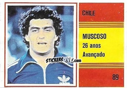 Cromo Gustavo Moscoso - Campeonato do Mundo de Futebol 1982 n. 89 - SORCACIUS XII