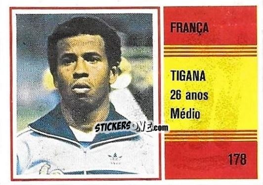 Sticker Jean Tigana - Campeonato do Mundo de Futebol 1982 n. 178 - SORCACIUS XII