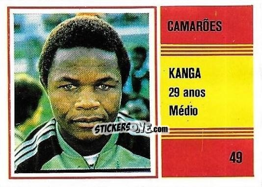 Cromo Joseph Kanga - Campeonato do Mundo de Futebol 1982 n. 49 - SORCACIUS XII