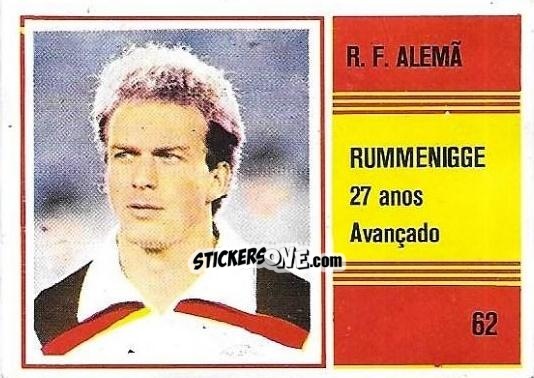 Sticker Karl-Heinz Rummenigge - Campeonato do Mundo de Futebol 1982 n. 62 - SORCACIUS XII