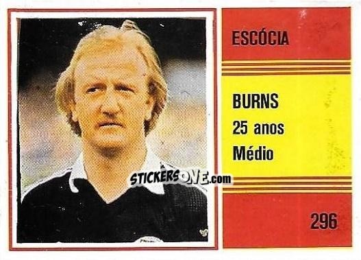 Figurina Kenny Burns - Campeonato do Mundo de Futebol 1982 n. 296 - SORCACIUS XII
