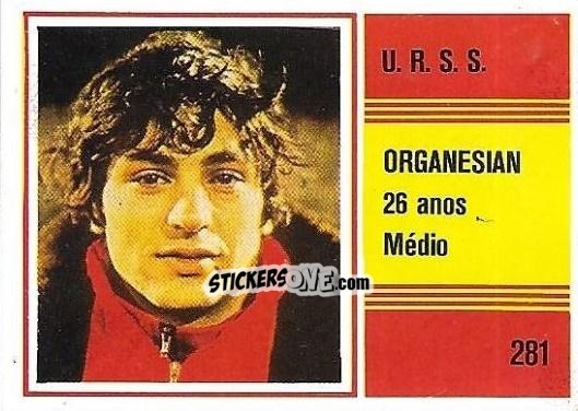 Sticker Khoren Oganesian - Campeonato do Mundo de Futebol 1982 n. 281 - SORCACIUS XII