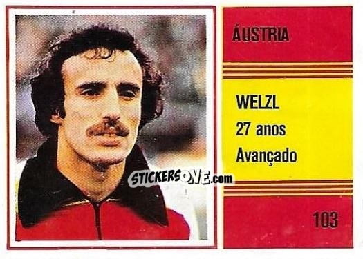 Cromo Kurt Welzl - Campeonato do Mundo de Futebol 1982 n. 103 - SORCACIUS XII