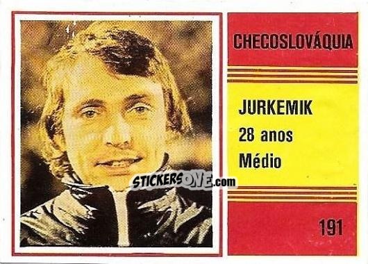 Cromo Ladislav Jurkemik - Campeonato do Mundo de Futebol 1982 n. 191 - SORCACIUS XII