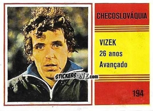 Cromo Ladislav Vizek - Campeonato do Mundo de Futebol 1982 n. 194 - SORCACIUS XII