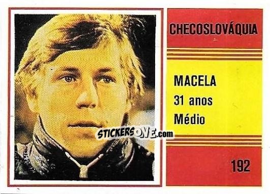 Cromo Ludek Macela - Campeonato do Mundo de Futebol 1982 n. 192 - SORCACIUS XII