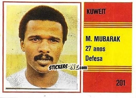 Sticker Mahboub Mubarak - Campeonato do Mundo de Futebol 1982 n. 201 - SORCACIUS XII