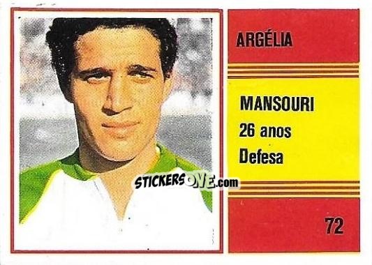 Sticker Mansouri - Campeonato do Mundo de Futebol 1982 n. 72 - SORCACIUS XII