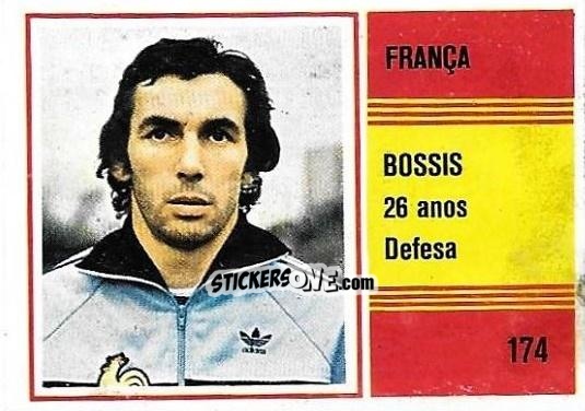 Cromo Maxime Bossis - Campeonato do Mundo de Futebol 1982 n. 174 - SORCACIUS XII