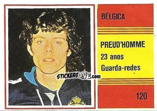 Figurina Michel Preud'homme - Campeonato do Mundo de Futebol 1982 n. 120 - SORCACIUS XII