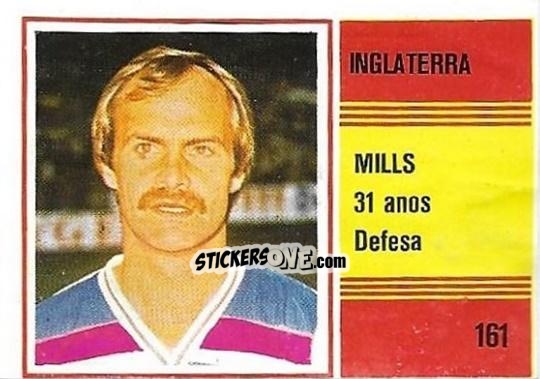 Cromo Mick Mills - Campeonato do Mundo de Futebol 1982 n. 161 - SORCACIUS XII