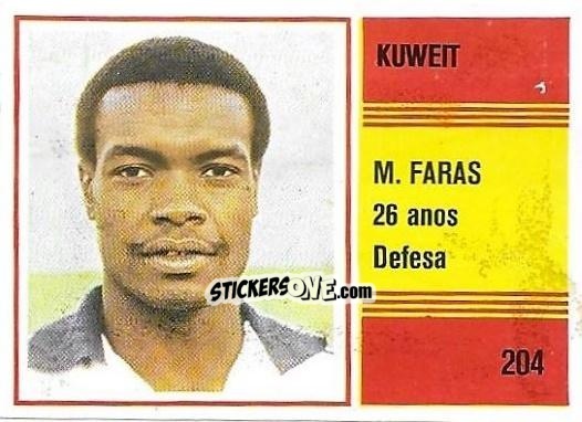 Sticker Mohammad Al Fares - Campeonato do Mundo de Futebol 1982 n. 204 - SORCACIUS XII