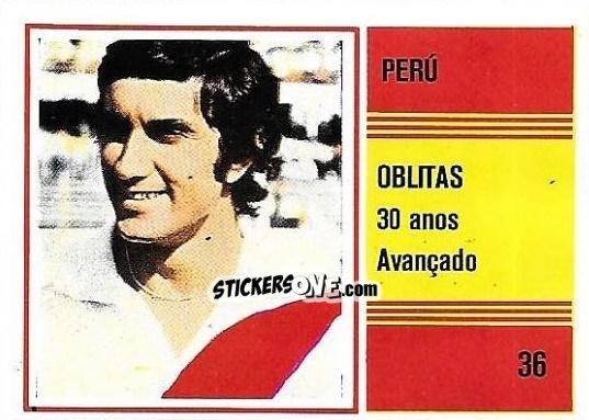 Figurina Oblitas - Campeonato do Mundo de Futebol 1982 n. 36 - SORCACIUS XII