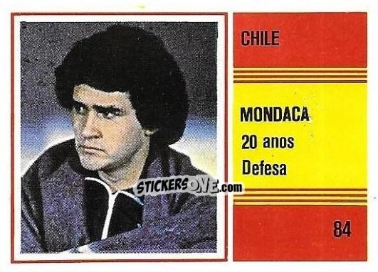 Cromo Orlando Mondaca - Campeonato do Mundo de Futebol 1982 n. 84 - SORCACIUS XII