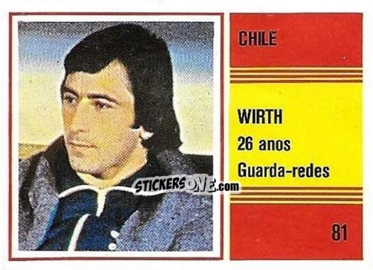 Cromo Oscar Wirth - Campeonato do Mundo de Futebol 1982 n. 81 - SORCACIUS XII