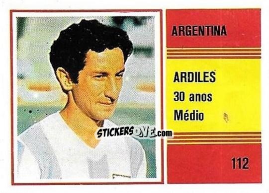 Figurina Ossie Ardiles - Campeonato do Mundo de Futebol 1982 n. 112 - SORCACIUS XII