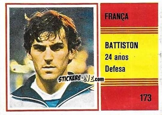Figurina Patrick Battiston - Campeonato do Mundo de Futebol 1982 n. 173 - SORCACIUS XII