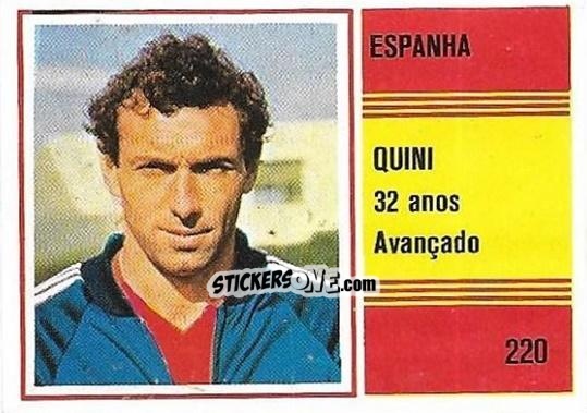 Figurina Quini - Campeonato do Mundo de Futebol 1982 n. 220 - SORCACIUS XII