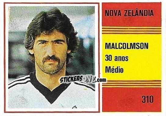 Cromo Sam Malcolmson - Campeonato do Mundo de Futebol 1982 n. 310 - SORCACIUS XII