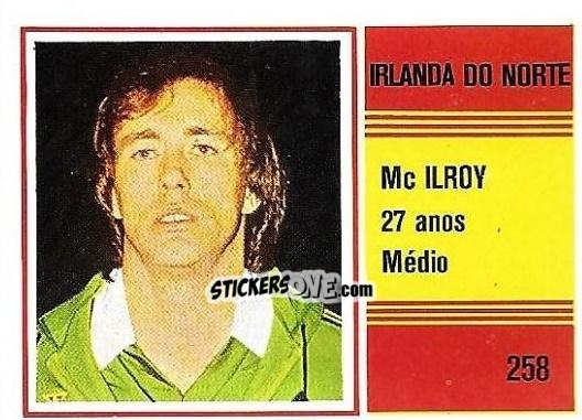 Cromo Sammy McIlroy - Campeonato do Mundo de Futebol 1982 n. 258 - SORCACIUS XII
