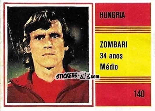 Cromo Sandor Zombori - Campeonato do Mundo de Futebol 1982 n. 140 - SORCACIUS XII