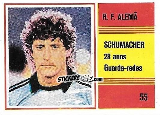 Cromo Schumacher - Campeonato do Mundo de Futebol 1982 n. 55 - SORCACIUS XII
