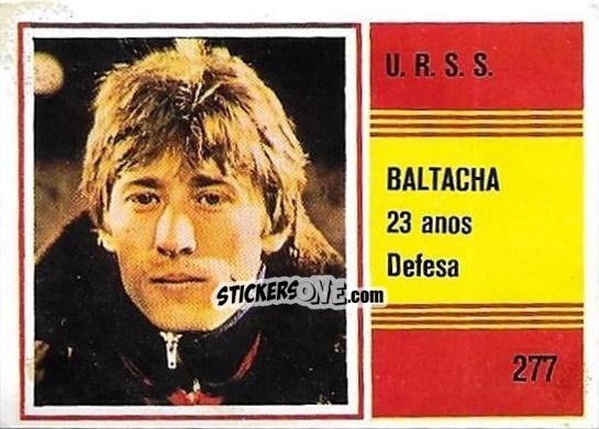 Cromo Sergei Baltacha - Campeonato do Mundo de Futebol 1982 n. 277 - SORCACIUS XII