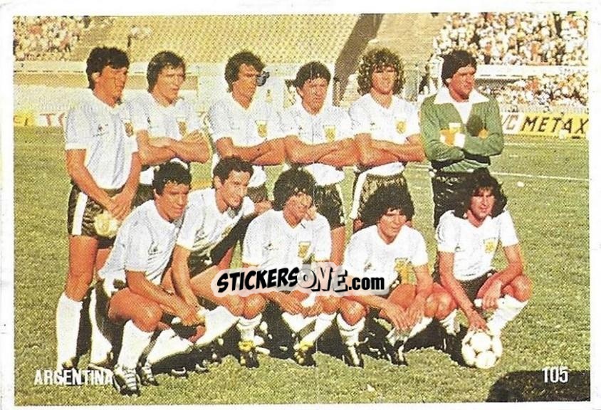 Cromo Team - Campeonato do Mundo de Futebol 1982 n. 105 - SORCACIUS XII