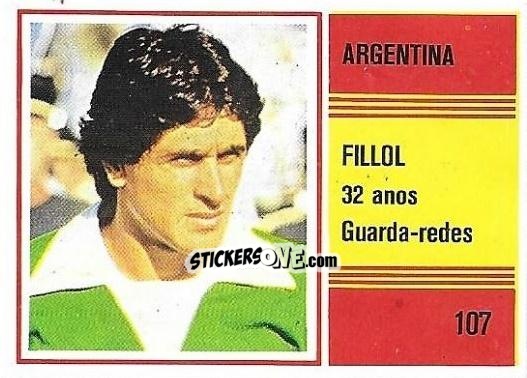Sticker Ubaldo Fillol - Campeonato do Mundo de Futebol 1982 n. 107 - SORCACIUS XII