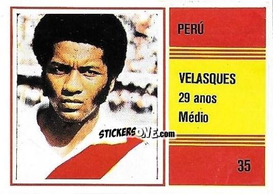 Sticker Velasquez - Campeonato do Mundo de Futebol 1982 n. 35 - SORCACIUS XII