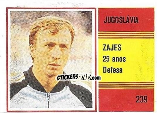 Cromo Velimir Zajec - Campeonato do Mundo de Futebol 1982 n. 239 - SORCACIUS XII