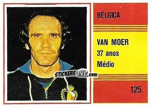 Sticker Wilfried Van Moer - Campeonato do Mundo de Futebol 1982 n. 125 - SORCACIUS XII