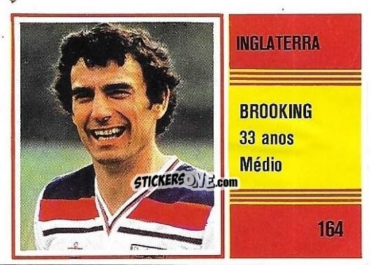 Cromo Trevor Brooking - Campeonato do Mundo de Futebol 1982 n. 164 - SORCACIUS XII