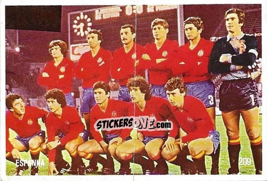 Figurina Team - Campeonato do Mundo de Futebol 1982 n. 209 - SORCACIUS XII