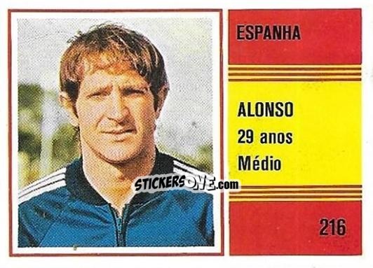 Sticker Alonso - Campeonato do Mundo de Futebol 1982 n. 216 - SORCACIUS XII