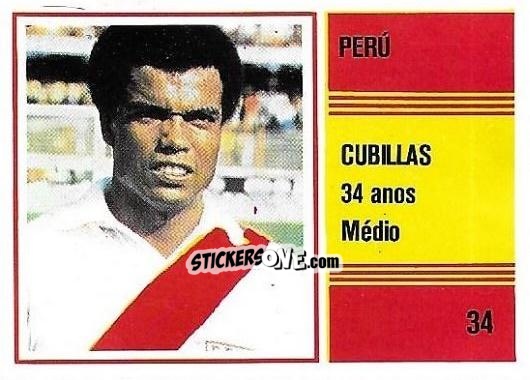 Sticker Chumpitaz - Campeonato do Mundo de Futebol 1982 n. 34 - SORCACIUS XII