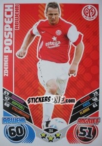 Cromo Zdenek Pospech - German Football Bundesliga 2011-2012. Match Attax n. 204 - Topps