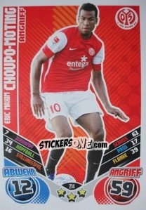 Cromo Eric Maxim Choupo-Moting - German Football Bundesliga 2011-2012. Match Attax n. 214 - Topps