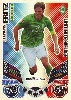 Cromo Clemens Fritz - German Football Bundesliga 2011-2012. Match Attax n. L3 - Topps