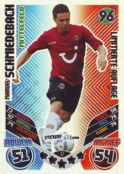 Cromo Manuel Schmiedebach - German Football Bundesliga 2011-2012. Match Attax n. L7 - Topps