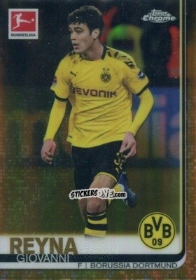Cromo Giovanni Reyna - Bundesliga Chrome 2019-2020 n. 37g - Topps