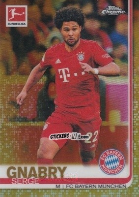 Figurina Serge Gnabry - Bundesliga Chrome 2019-2020 n. 75g - Topps