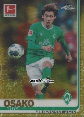 Figurina Yuya Osako - Bundesliga Chrome 2019-2020 n. 84g - Topps