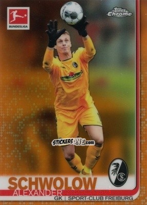Figurina Alexander Schwolow - Bundesliga Chrome 2019-2020 n. 41o - Topps