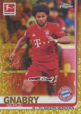 Figurina Serge Gnabry - Bundesliga Chrome 2019-2020 n. 75o - Topps