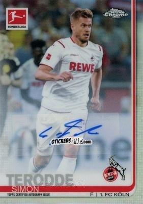Cromo Simon Terodde - Bundesliga Chrome 2019-2020 n. A21 - Topps