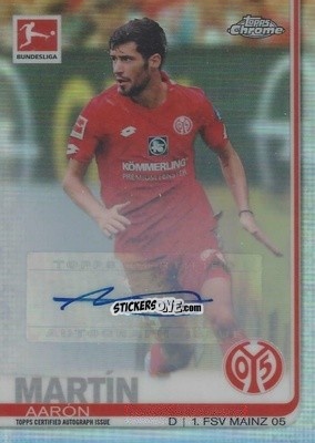 Figurina Aarón Martín - Bundesliga Chrome 2019-2020 n. A26 - Topps